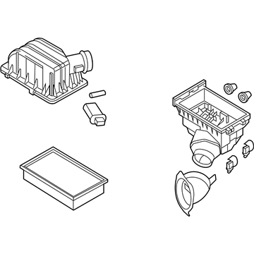 Ford 7L2Z-9600-C Air Cleaner Assembly