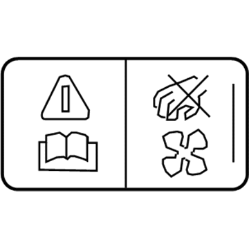 Mercury XW4Z-8653-BA Fan Label