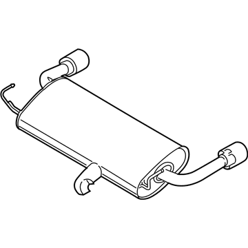 Ford CV6Z-5A289-E Muffler W/Tpipe