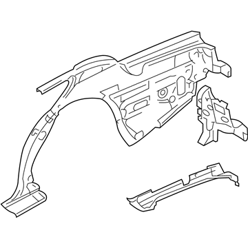 Lincoln 4W1Z-5427840-BA Quarter Panel Assy