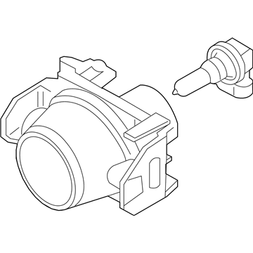 Ford 6E5Z-15200-A Fog Lamp Assembly