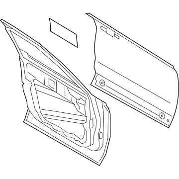 Ford M1PZ-7820124-A DOOR ASY - FRONT