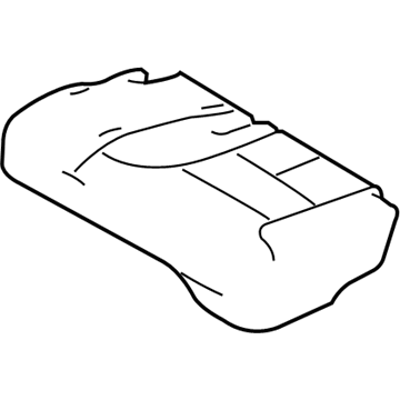 Ford 7A1Z-7863805-BB Rear Seat Cushion Cover Assembly