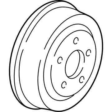 2001 Ford Explorer Sport Trac Brake Drum - 1L5Z-1126-BA