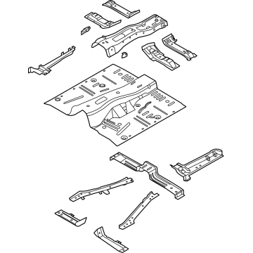 Ford MB3Z-5811160-A Front Floor Pan