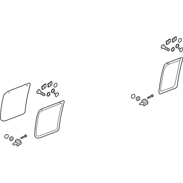 Ford F2UZ-15257A22-C Glass Assembly