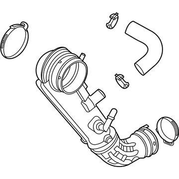 Ford Explorer Air Intake Coupling - P1MZ-9B659-A