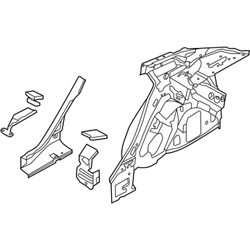 Ford CP9Z-5427790-A Inner Quarter Panel