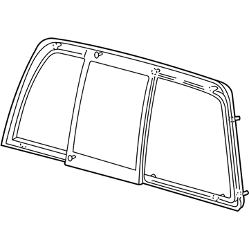 Ford XL3Z-15422B30-CA Back Glass