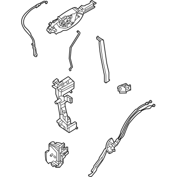 Ford Maverick Door Latch Assembly - NZ6Z-E219A64-B