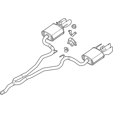 Ford PR3Z-5230-AM MUFFLER ASY - CENTRE AND REAR