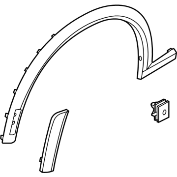 Ford LJ8Z-16038-AA Wheel Opening Molding