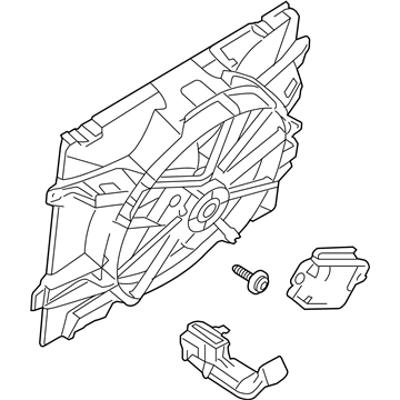 Ford 8W1Z-8C607-C Motor And Fan Assembly - Engine Cooling