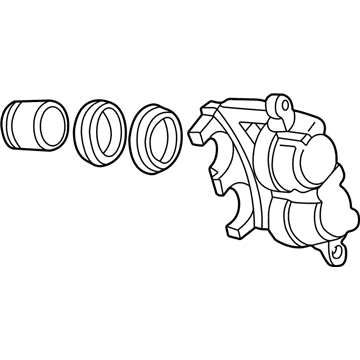 2004 Lincoln Aviator Brake Caliper - 2C5Z-2B120-AC