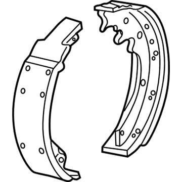 2002 Ford F-150 Parking Brake Shoe - LU2Z-2V200-E