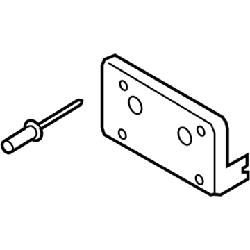 Lincoln HP5Z-17A385-AA License Bracket