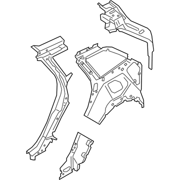 Lincoln LJ7Z-7827790-A Inner Quarter Panel