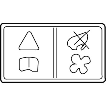 Ford XW4Z-8653-BA Fan Label
