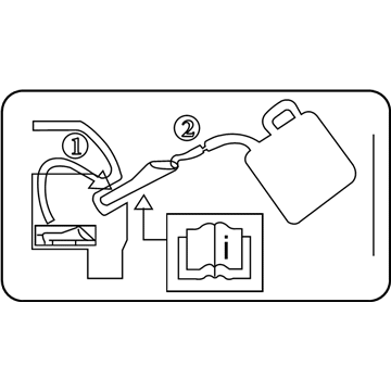 Ford AU5Z-9A095-D Fuel Label