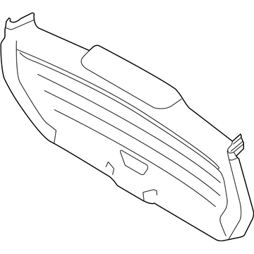 Ford CA8Z-7440704-AB Lower Gate Trim