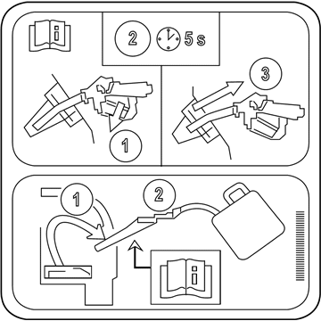 Lincoln AU5Z-9A095-D Fuel Label