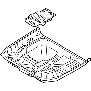 Ford 8G1Z-5411215-AA Pan Assembly - Floor - Rear