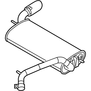 Ford CV6Z-5A289-A Rear Muffler