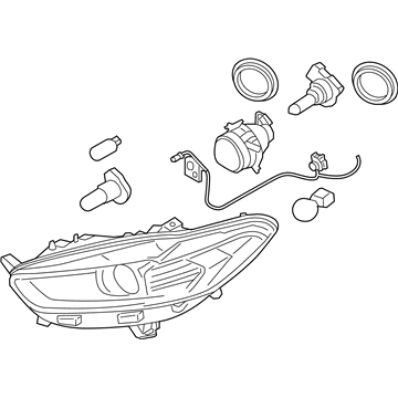 Ford DS7Z-13008-A Headlamp Assembly