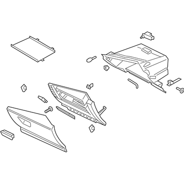 Ford CJ5Z-78060T10-AA Glove Box Assembly