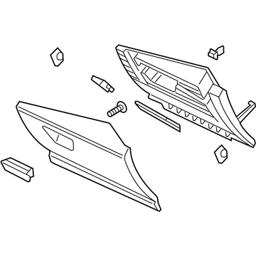 Ford CJ5Z-7806024-AA Glove Box Door