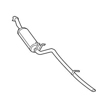 Ford 7L3Z-5230-AA Rear Muffler And Pipe Assembly