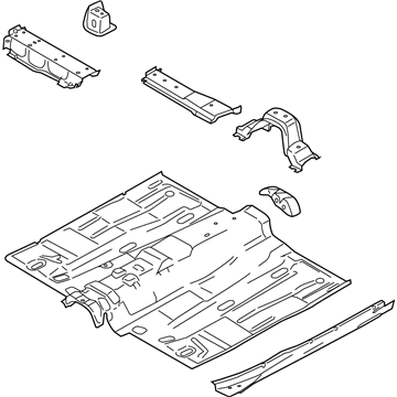 Ford DV6Z-1711135-H PAN ASY - FLOOR - FRONT