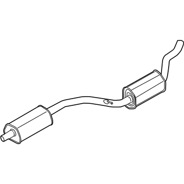 Ford DM5Z-5A212-B Muffler & Pipe