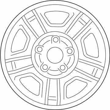 Mercury 6E6Z-1007-A Wheel, Alloy