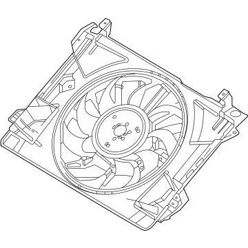 Ford F-150 Lightning Cooling Fan Assembly - RL3Z-8C607-B