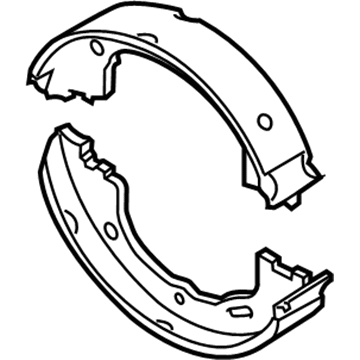 Ford 6W1Z-2N712-A Parking Brake Shoes