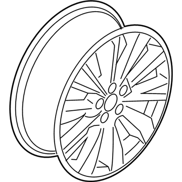 Lincoln MJ7Z-1007-D Wheel, Alloy