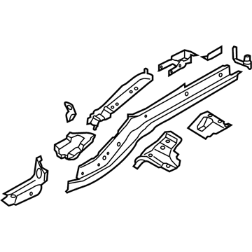 Lincoln CV6Z-7810124-A Rear Rail Assembly