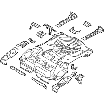 Lincoln CV6Z-7811215-A Floor Pan Assembly