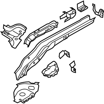 Lincoln CV6Z-7810125-A Rear Rail Assembly