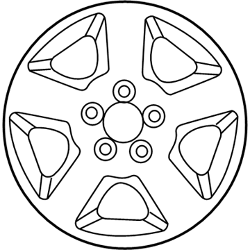 Ford 1L5Z-1007-AA Wheel, Alloy