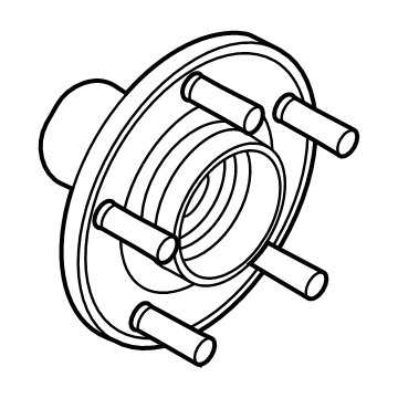 Ford LX6Z-1104-B Hub Assembly