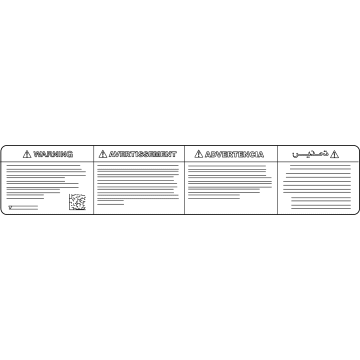 Ford NU5Z-1532-A Warning Label