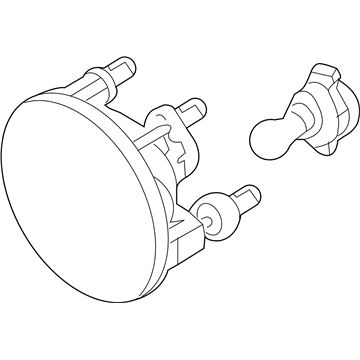 Ford 7R3Z-15200-A Fog Lamp Assembly