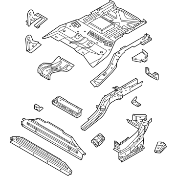 Ford LJ9Z-5811215-A Floor Pan Assembly