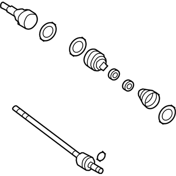 Lincoln 7T4Z-4K138-A Axle Assembly