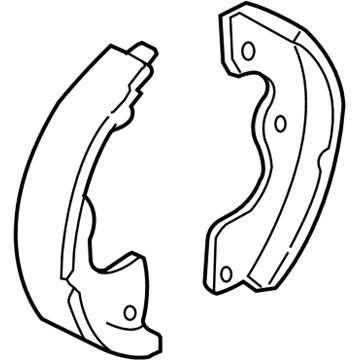 Ford 5L8Z-2A753-AA Parking Brake Shoes