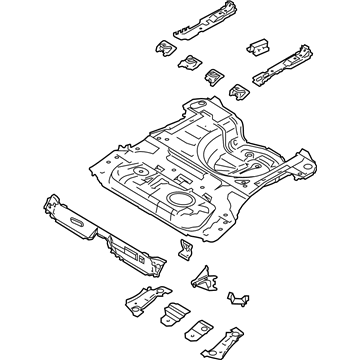 Ford D2BZ-5811215-A Rear Floor Pan