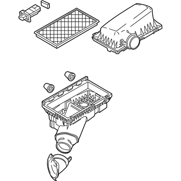 Mercury 6L2Z-9600-D Air Cleaner Assembly