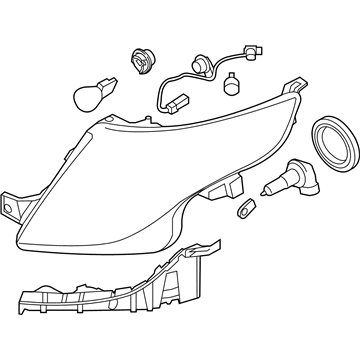 Ford DB5Z-13008-E Headlamp Assembly